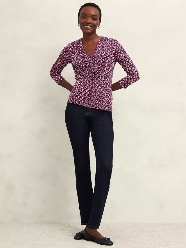 

Топ Hobbs Simmy Geometric Print, цвет zinnia/multi