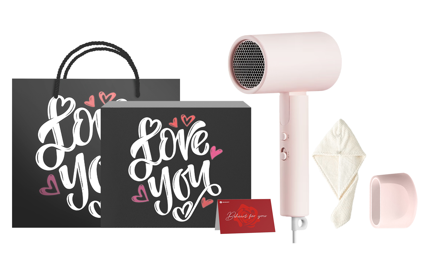 

Фен для волос Mi, H101 Pink Qixi Lover's Gift Box