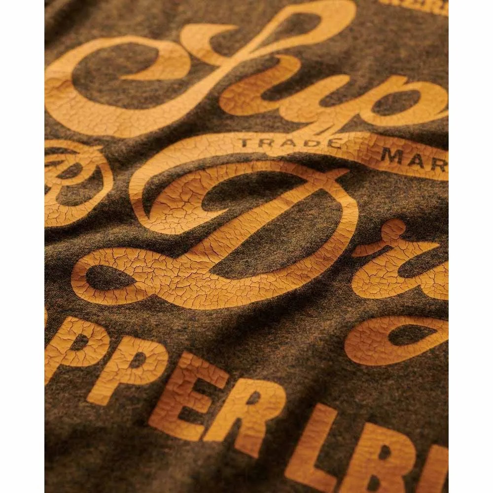 Футболка с коротким рукавом Superdry Copper Label Relaxed, коричневый — фото 3