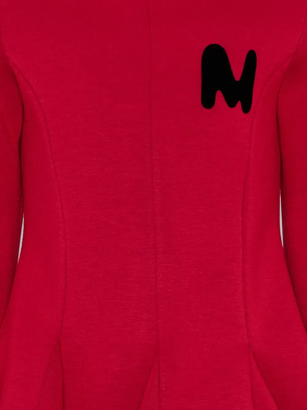 Платье с нашивкой-логотипом Msgm Kids, красный — фото 4
