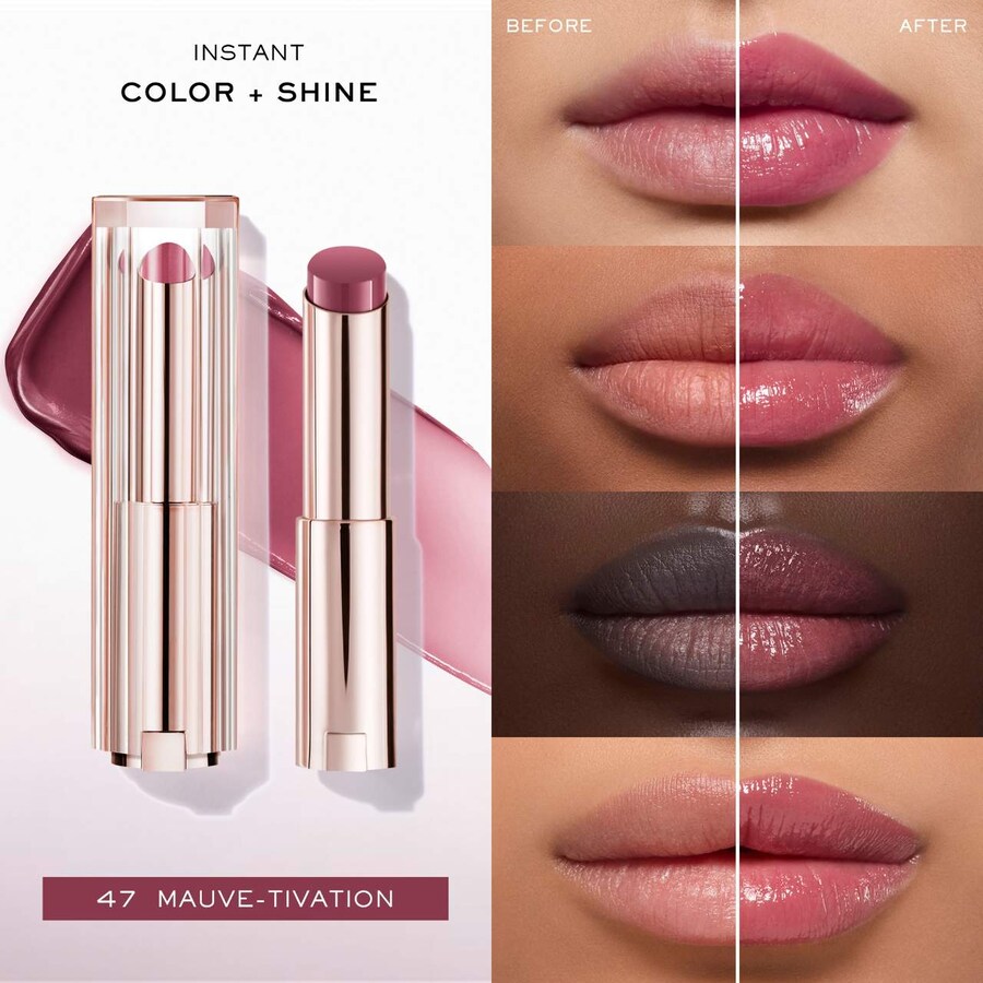 Увлажняющий бальзам для губ Lip Idôle Squalane-12 Butterglow Lancôme, 0.1 oz /2.8 g, 47 Mauve-Tivation — фото 2