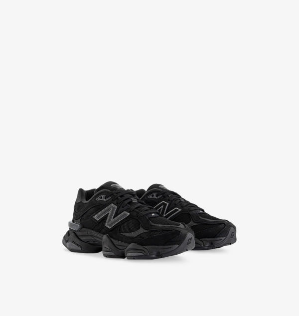 9060 Кроссовки из замши с низким верхом и вставками New Balance, черный — фото 3