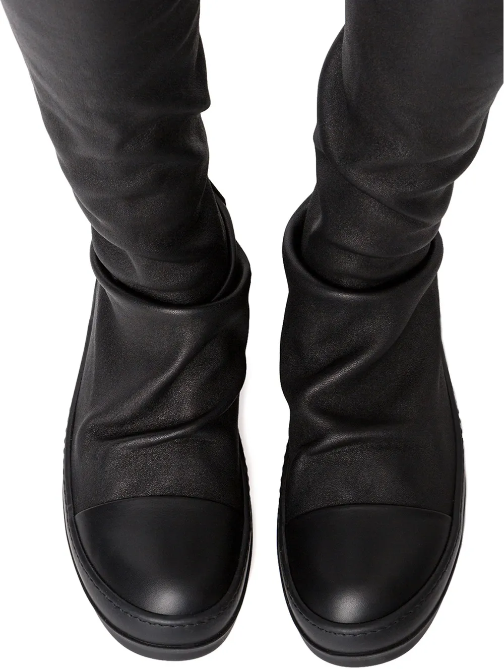 Кеды-ботфорты Rick Owens, черный — фото 4