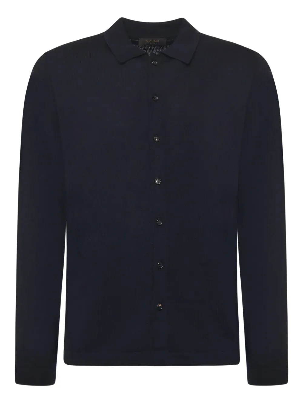 

Шерстяная рубашка Zanone, синий