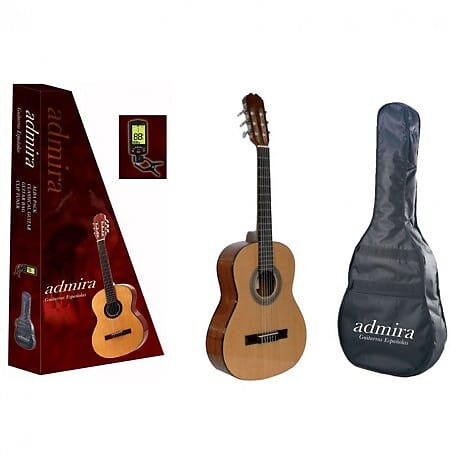 

Акустическая гитара Admira pack w/ Admira Alba 4/4 Classical, Beginner Series, tuner, bag, New, Free Shipping