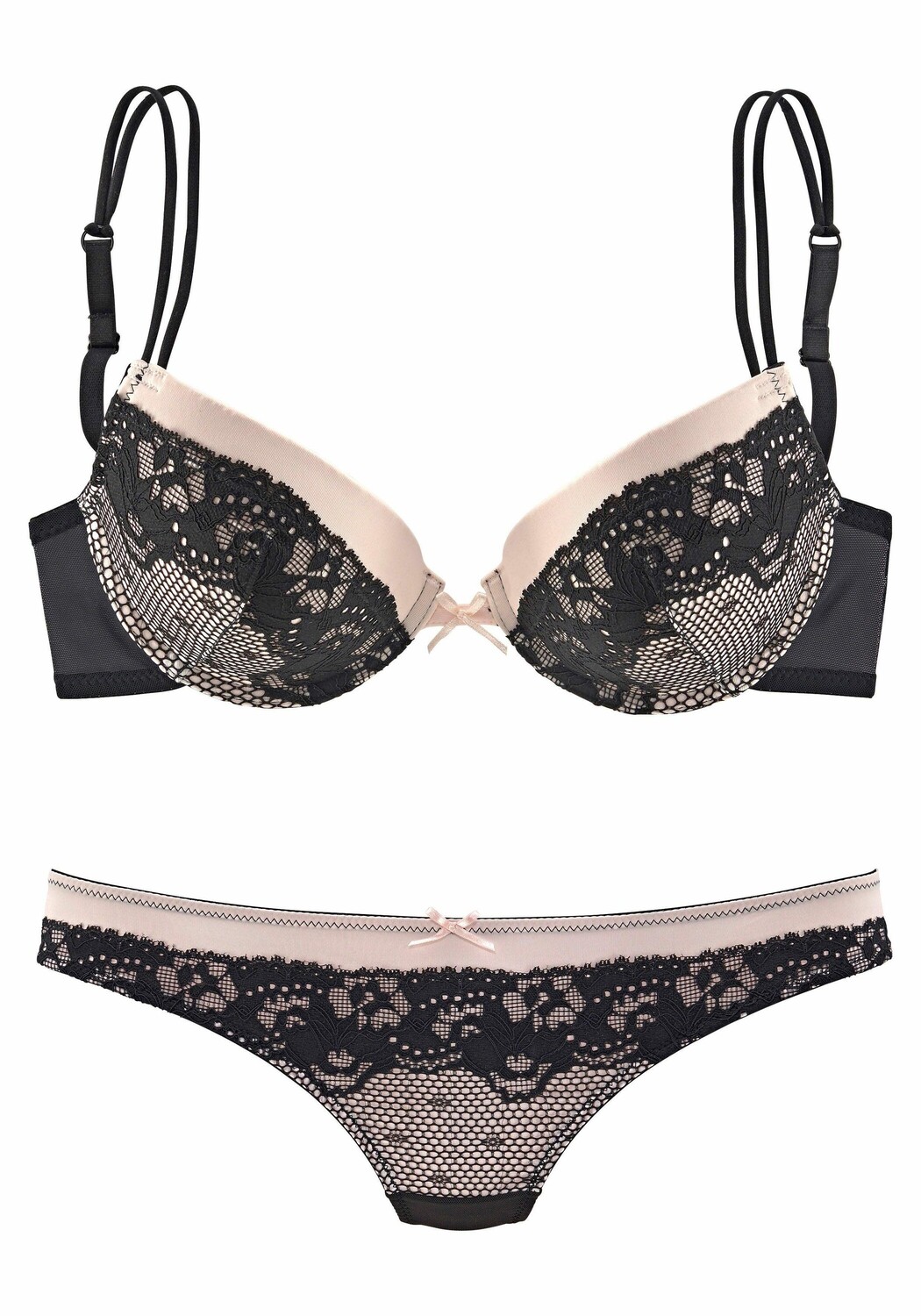 

Бюстгальтер пуш ап Mel Rose Set:, цвет schwarz puder