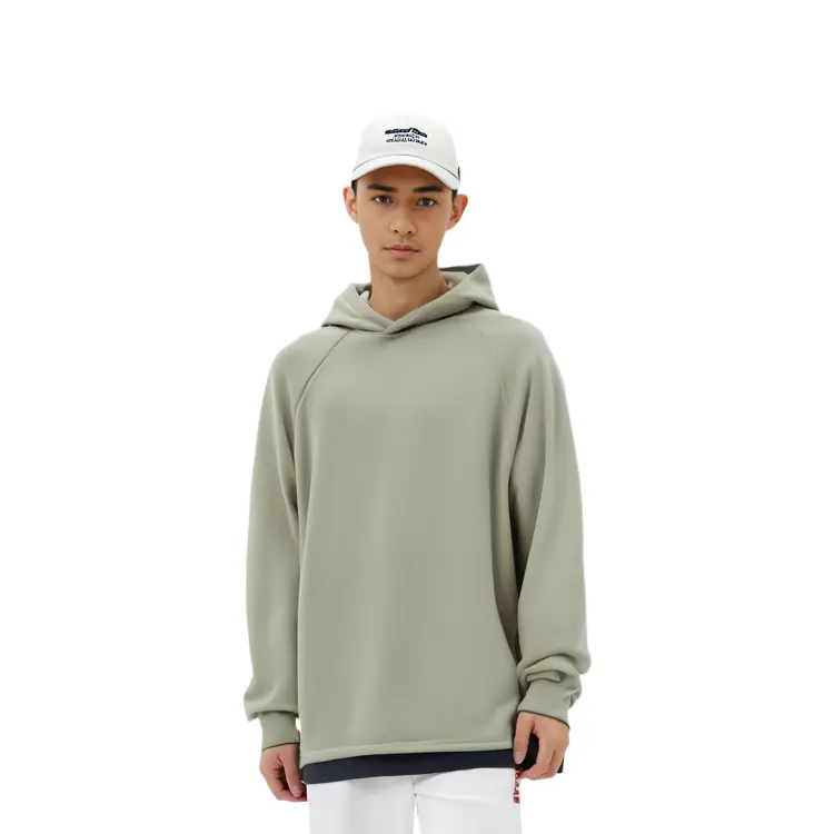 SS22 Толстовка мужская пыльно-зеленая Fear Of God Essentials, зеленый — фото 4