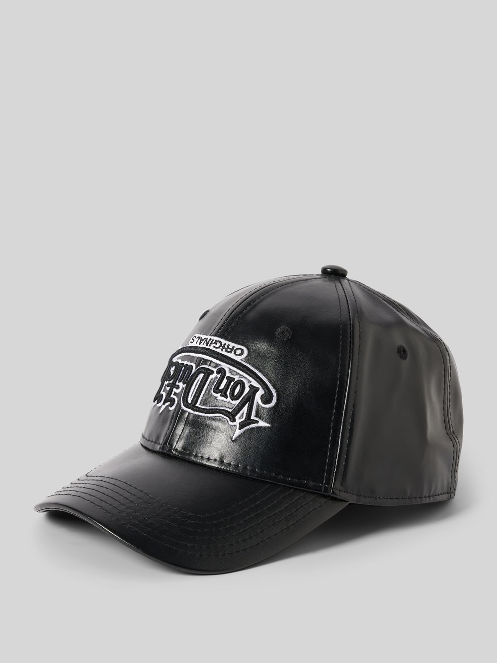

Бейсболка из искусственной кожи, модель «DETROID» Von Dutch, черный