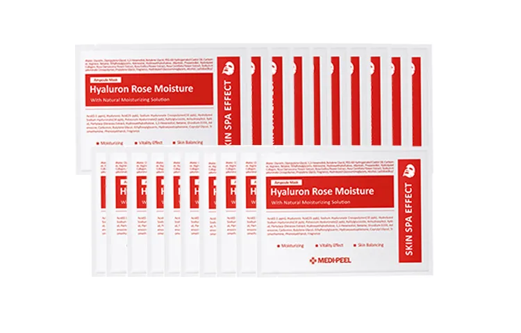 Маска для лица Medi-Peel — Увлажняющая с экстрактом розы, 50 Pcs — фото 3