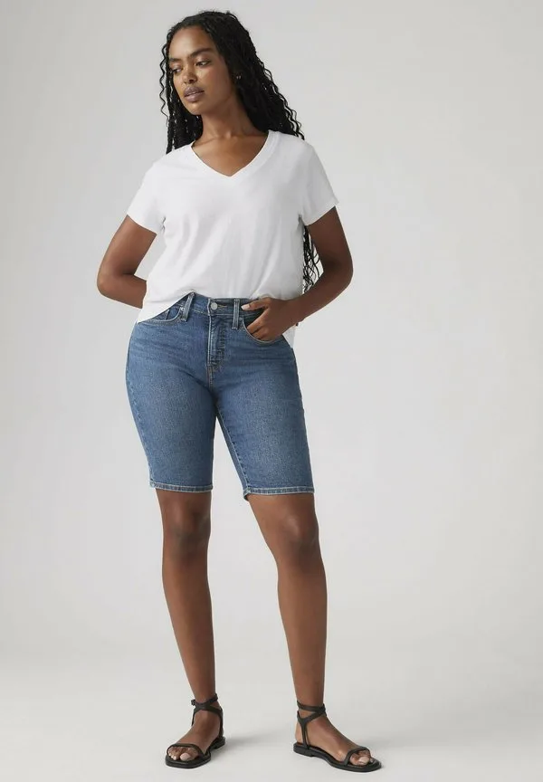 Джинсовые шорты-бермуды Levi'S, Double Duty Short Dark Indigo Finish — фото 2
