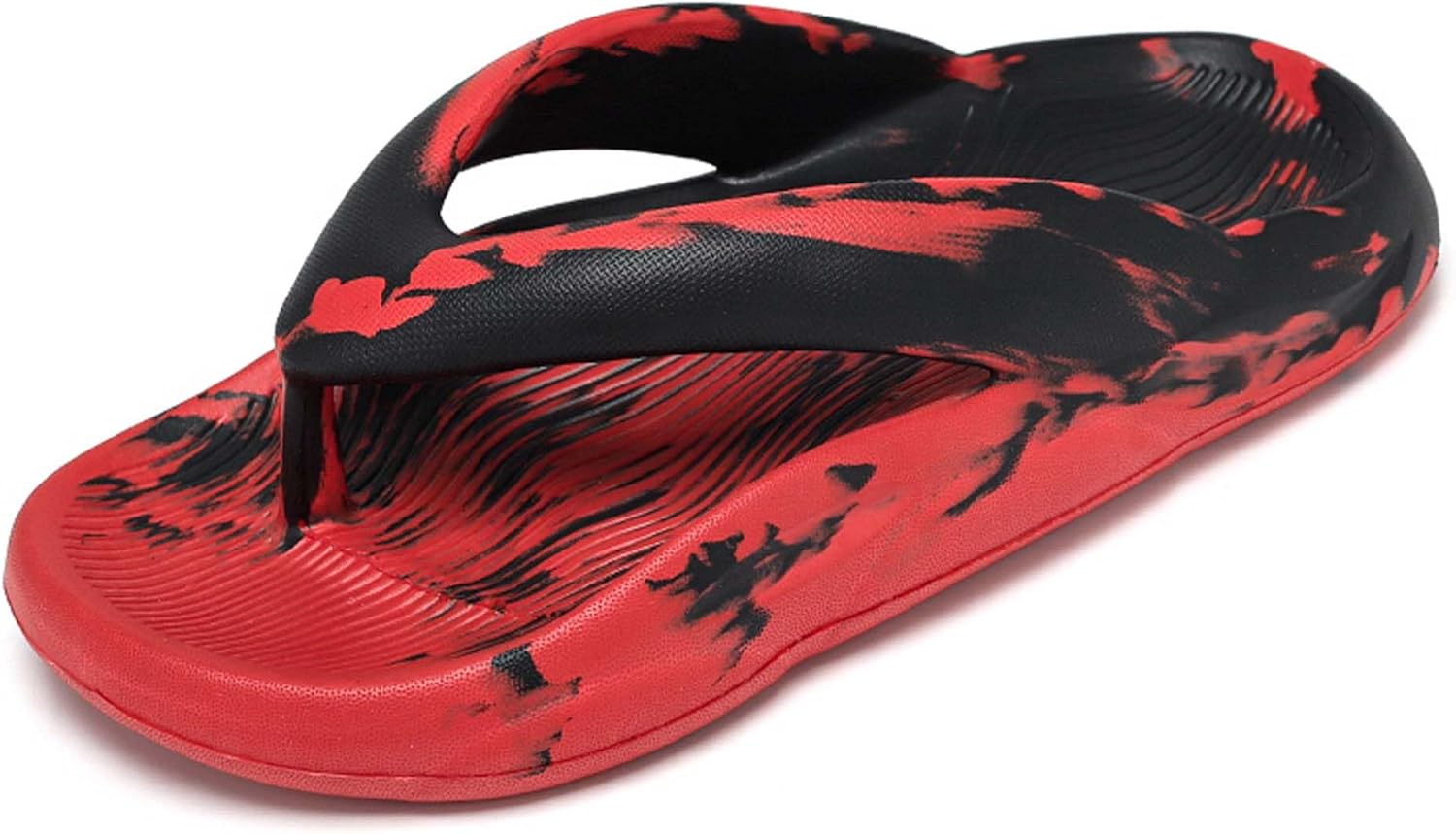 

Мужские и женские шлепанцы летние модные сандалии для пар, нескользящие комфортные тапочки, пляжная обувь на плоской подошве Generic, красный