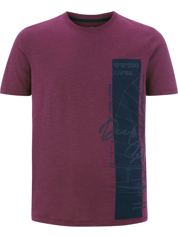 

Футболка Jan Vanderstorm T-Shirt BALJAN, цвет dunkelrot