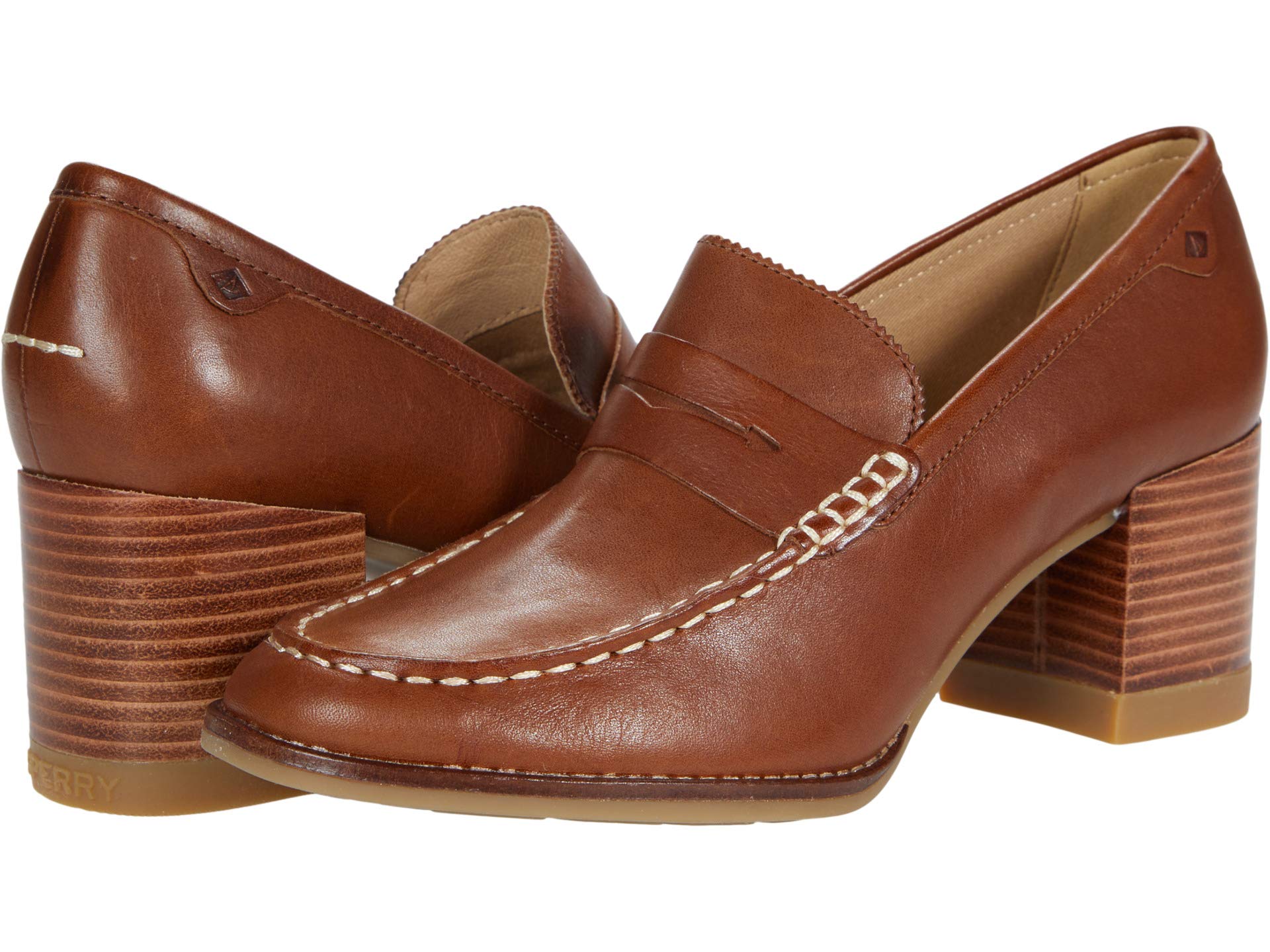 Лоферы Sperry Seaport Penny Heel Leather, желто-коричневый