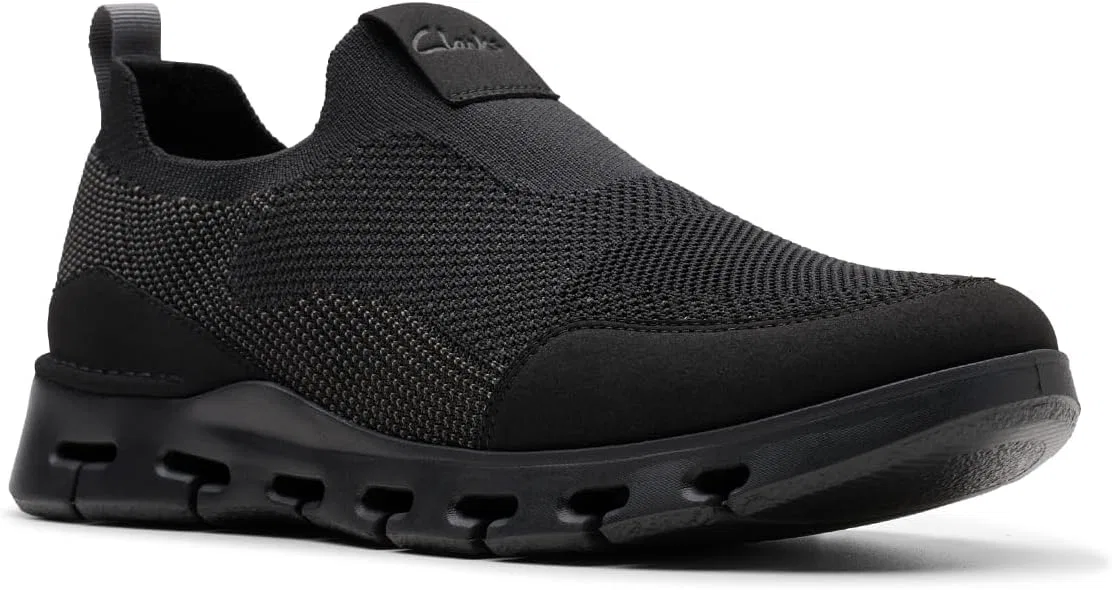 Мужские плоские туфли Clarks Nature X Ease, Black (Black Combo) — фото 3
