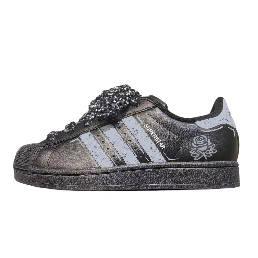 

Adidas Originals Детские кроссовки для скейтбординга Superstar 2 Midnight Rose с низким верхом, устойчивые к истиранию, для подростков