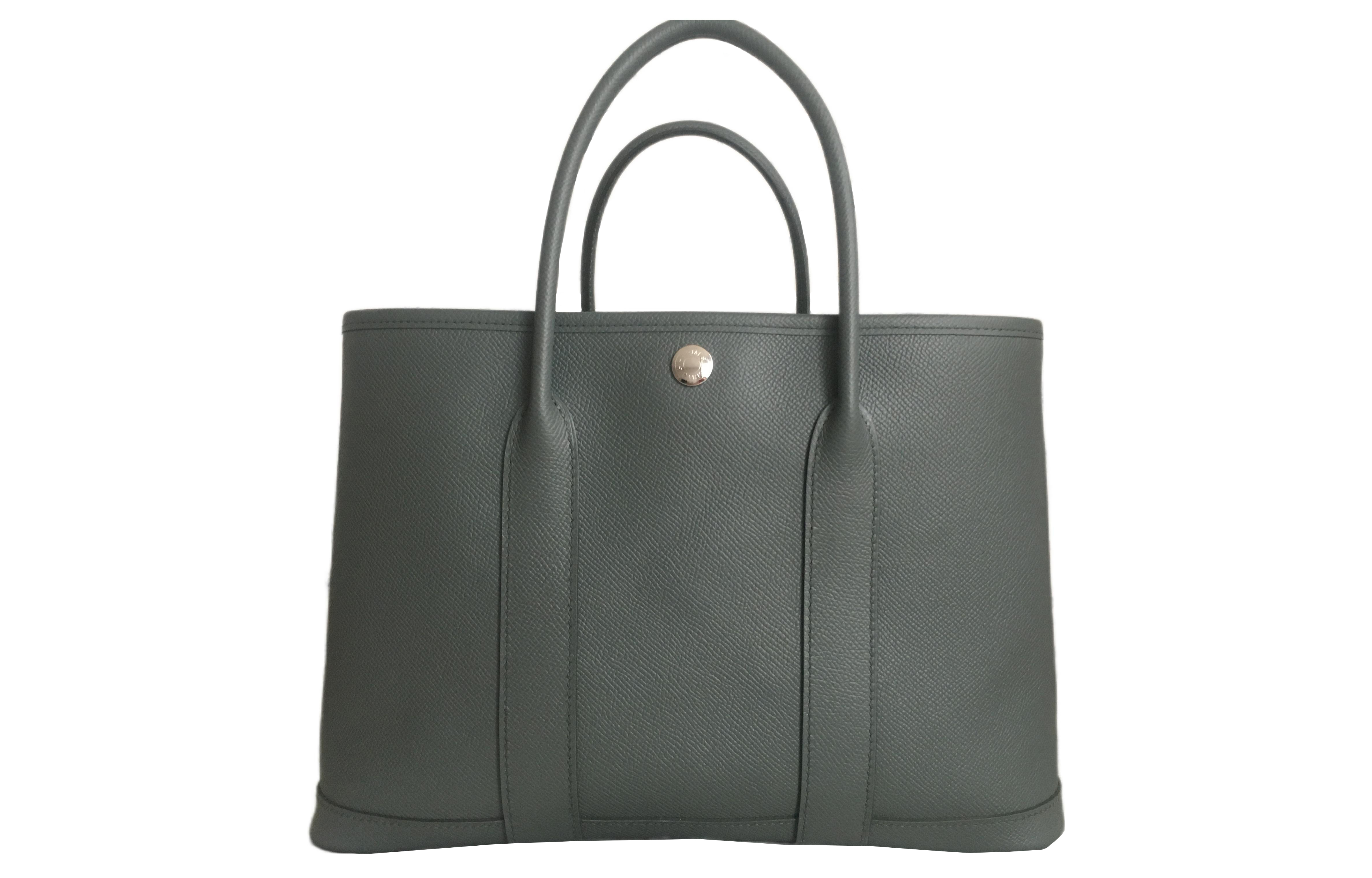 

HERMES Сумка Garden Party Epsom Calfskin 30 женская 63 Vert Amande Apricot Green