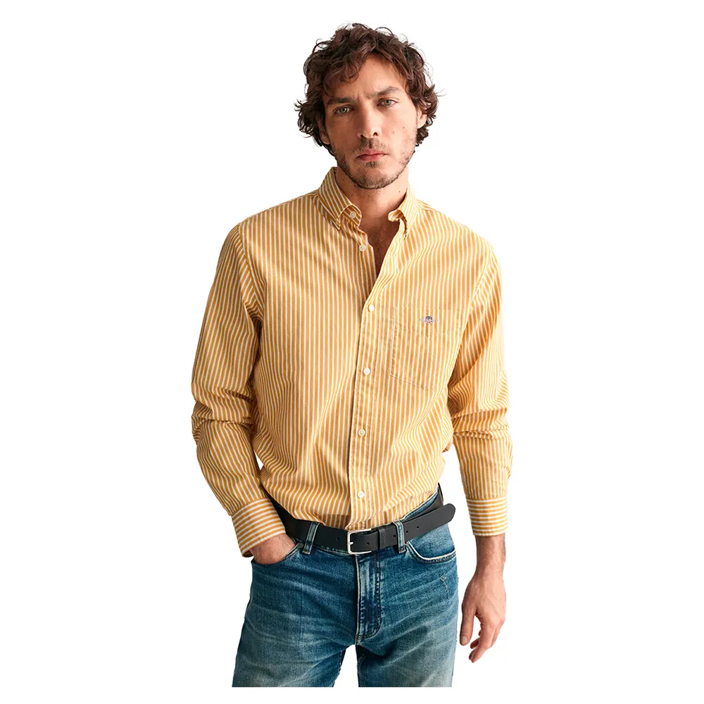 

Рубашка Gant Reg Stripe, желтый
