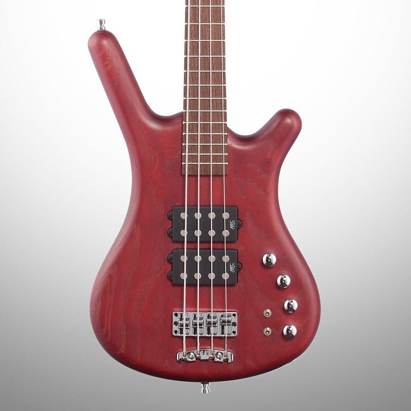 

Басс гитара Warwick Teambuilt Pro Series Corvette $$ 4 String Bass, Burgundy Red Transparent Satin, with Gig Bag