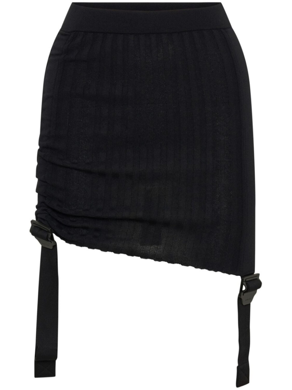 

Dion Lee юбка мини в рубчик со сборками, черный