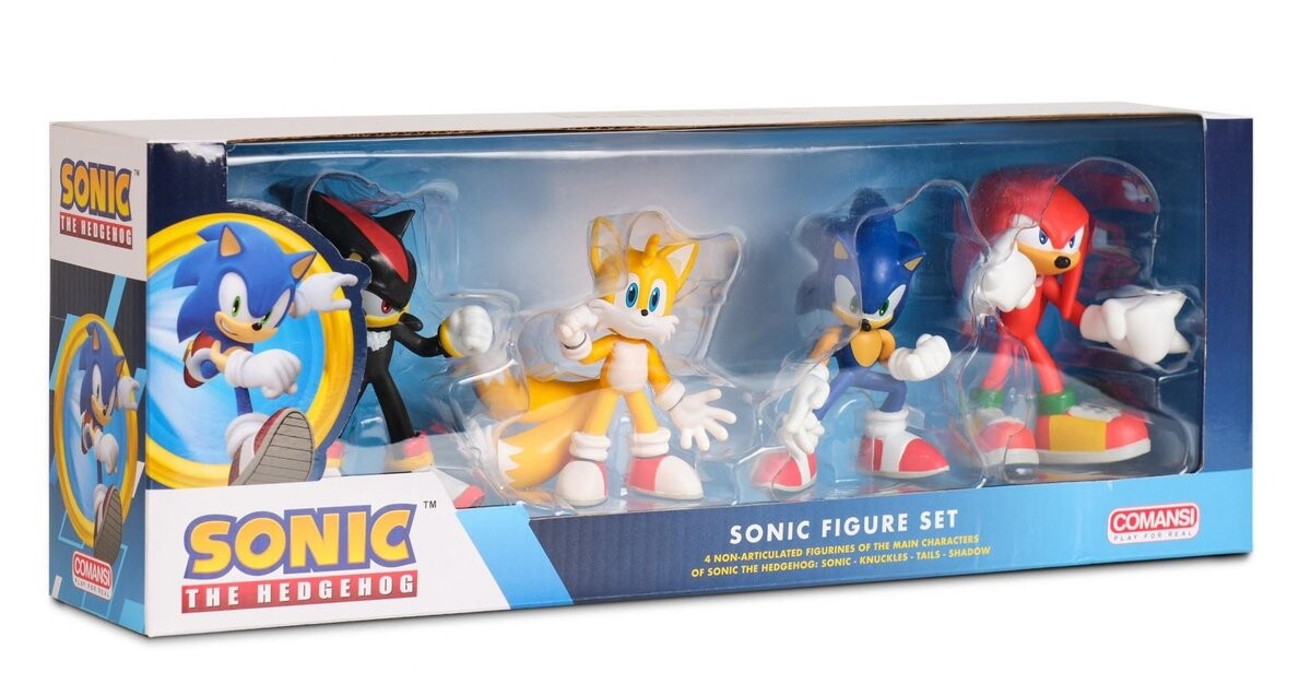 

Sonic the Hedgehog Tails Knuckles Shadow Фигурка Фигурки Набор фигурок Sega COMANSI