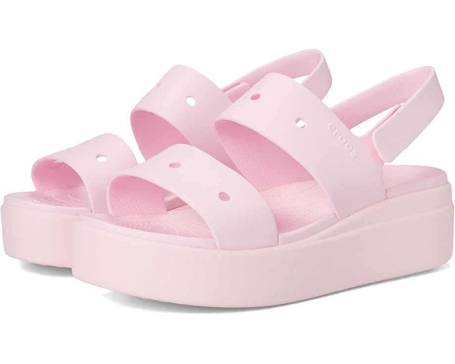 

Сандалии Crocs Brooklyn 4U Low Wedges, цвет Pink Milk