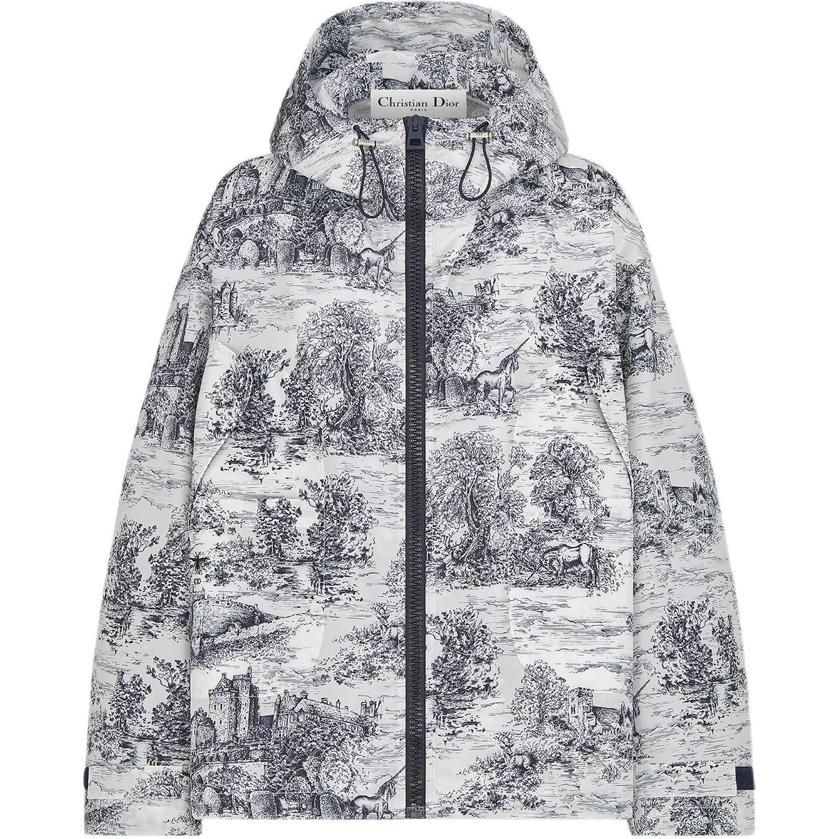 

DIOR Куртка женская сине-белая комбинированная, Blue White Mixed Color