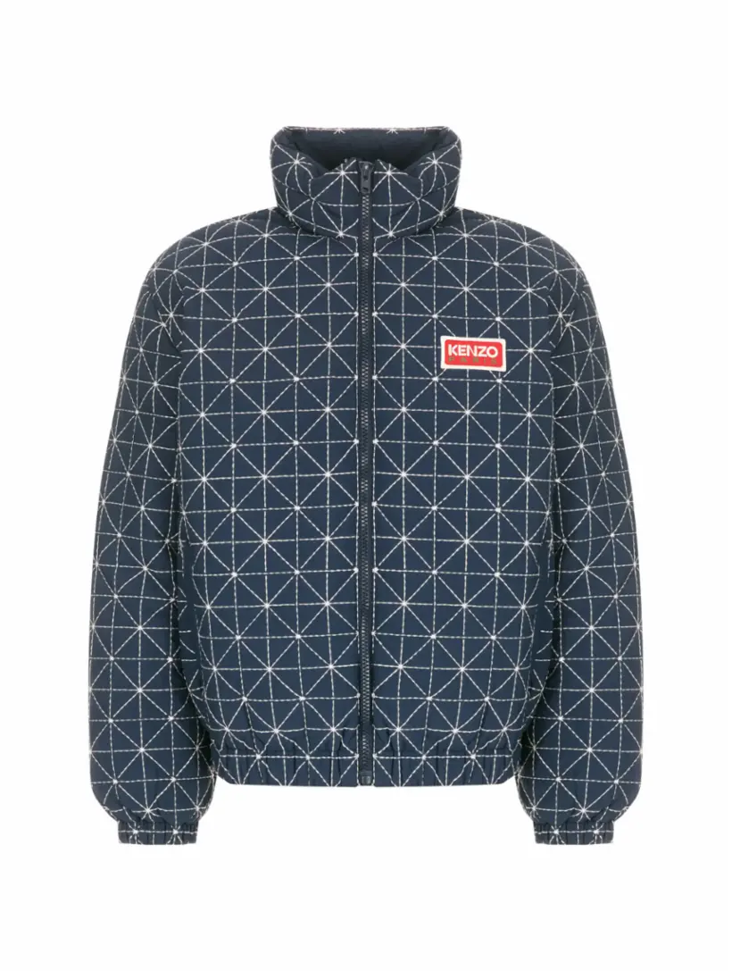 

Пуховик KENZO Sashiko Stitch Kenzo, тёмно-синий