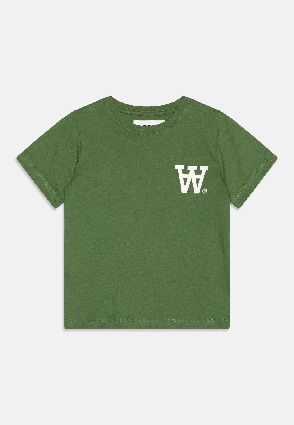 

Футболка с принтом OLA KIDS LOGO UNISEX Double A by Wood Wood, цвет eden green