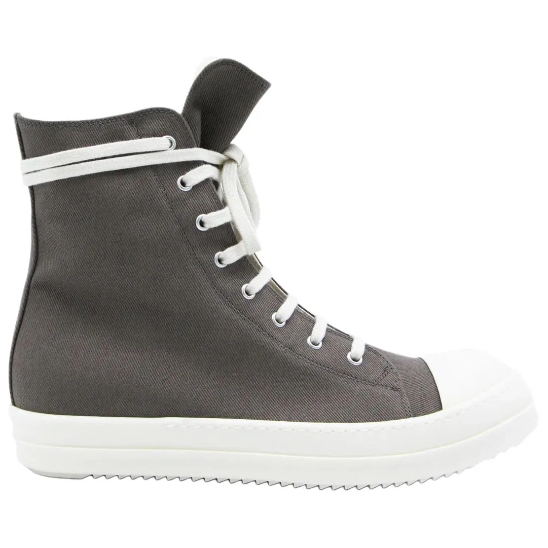 Высокие кеды для скейтбординга серые Rick Owens DRKSHDW — фото 3