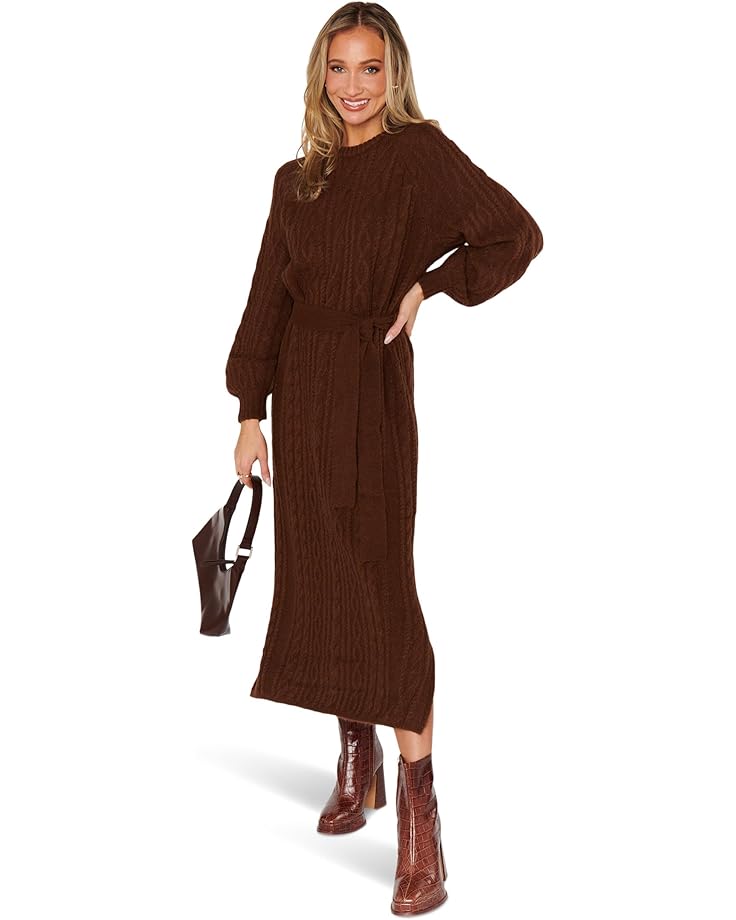 

Платье Show Me Your Mumu Barb Sweaterdress, цвет Chocolate Cable Knit