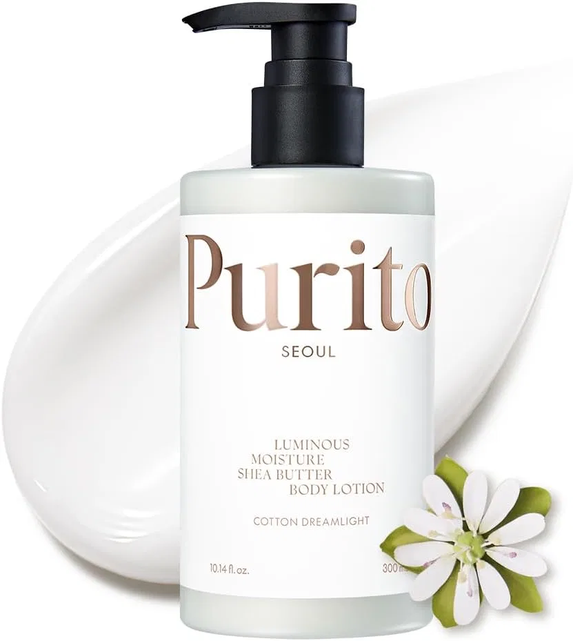 Лосьон для тела PURITO Luminous Moisture Shea Butter с ароматом Cotton Dreamlight, 300 мл