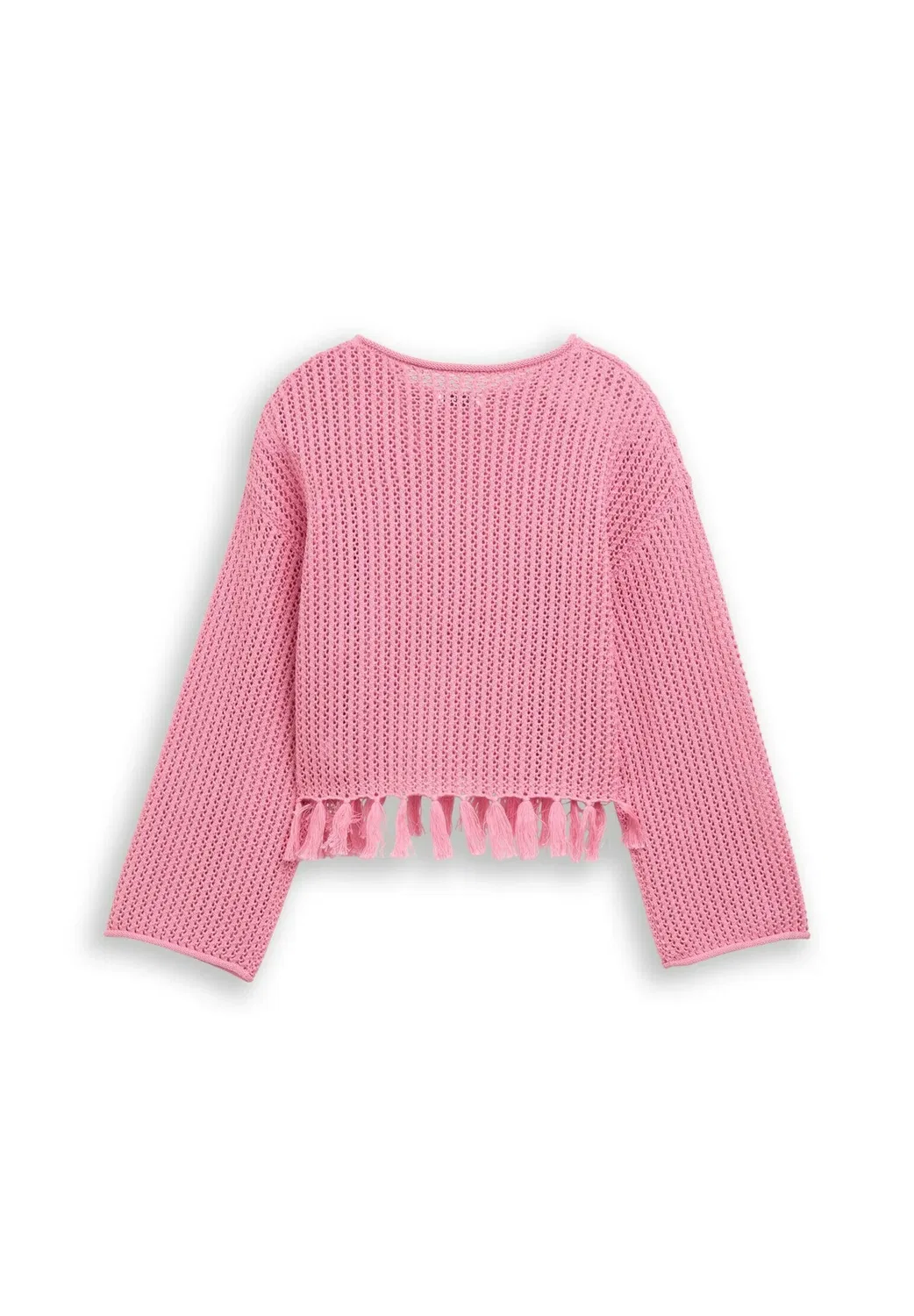 Укороченный пуловер и стрикджекен стрикпуловер mit fransen - джемпер Tom Tailor, Soft Blush Rose — фото 2