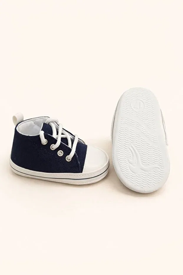 Детские туфли для новорожденных без скольжения Minissa, Navy Blue — фото 4