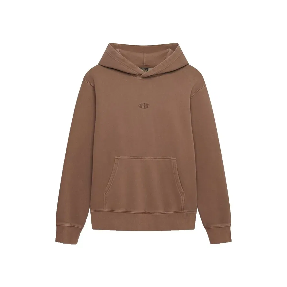 Мужской худи свободного кроя с вышивкой Superdry, Brown — фото 3