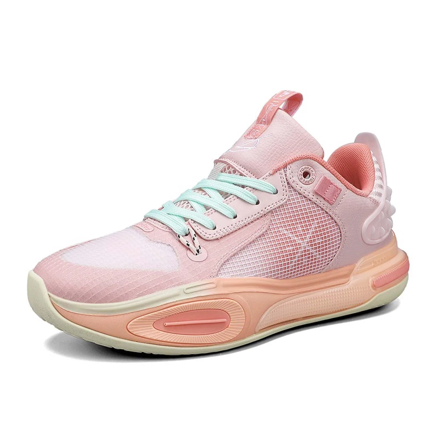 Детские кроссовки для баскетбола без застежки Solastride, Light Pink
