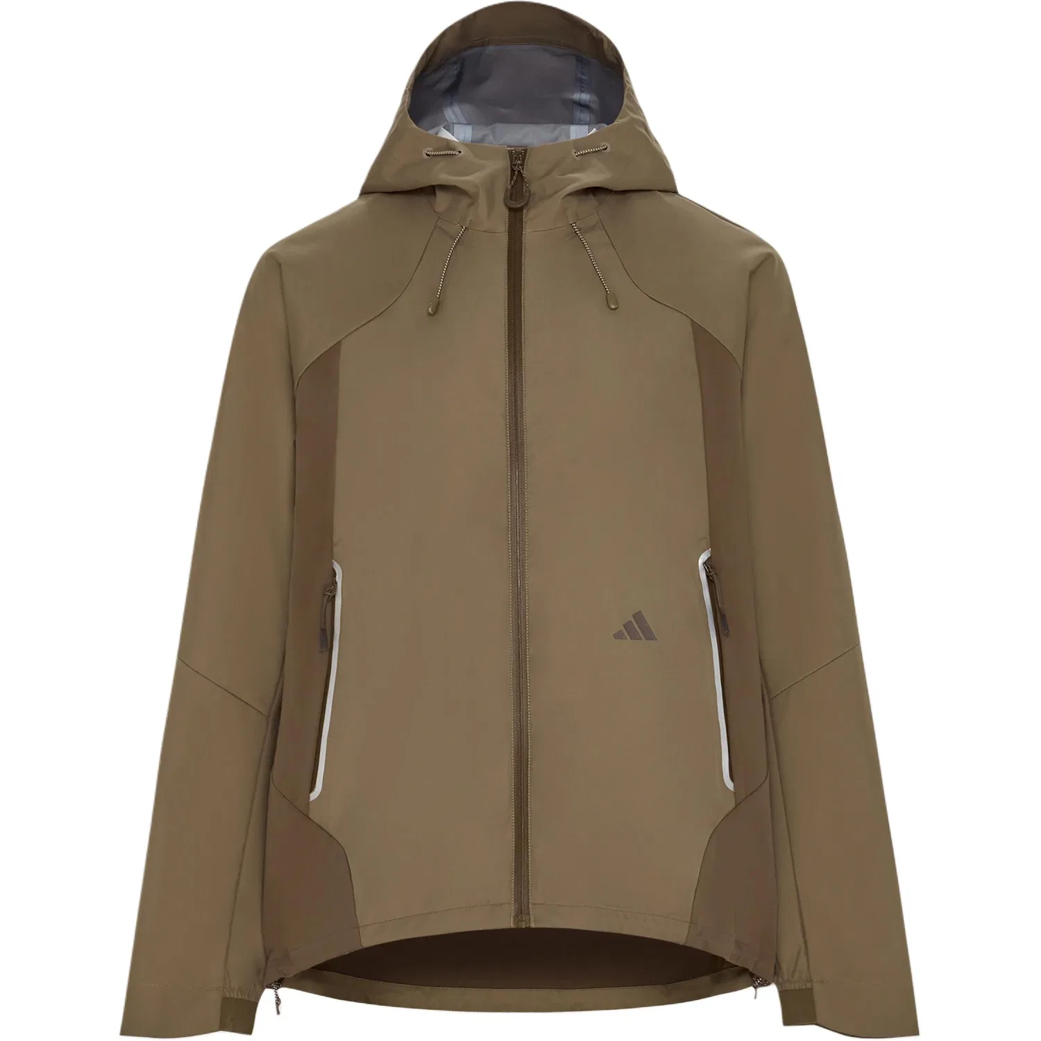 Женская куртка Terrex с капюшоном, немоделируемая, умеренная, Khaki Brown, Adidas