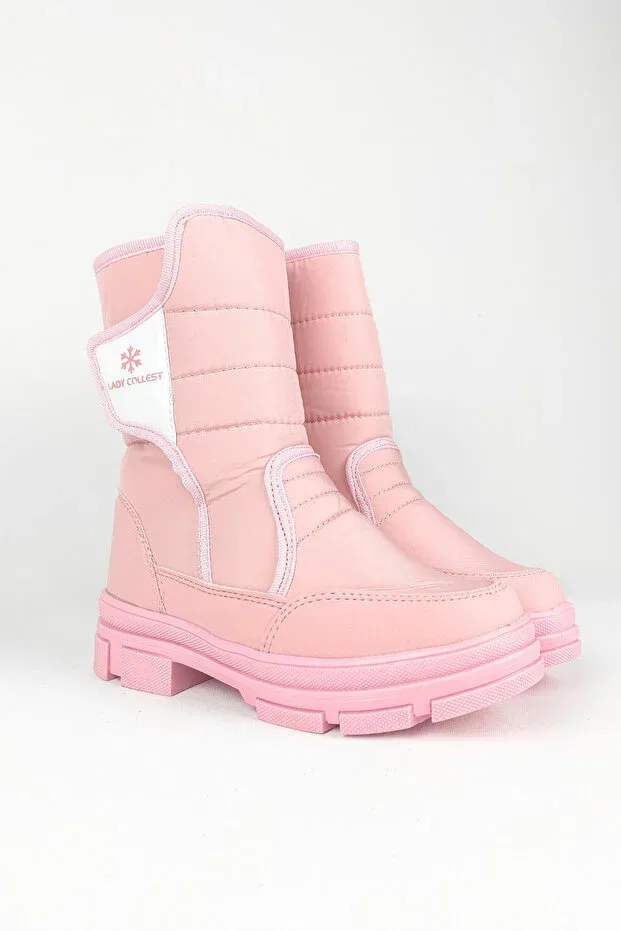 Детские снежные ботинки для девочек водоотталкивающие Zerenyus, Pink