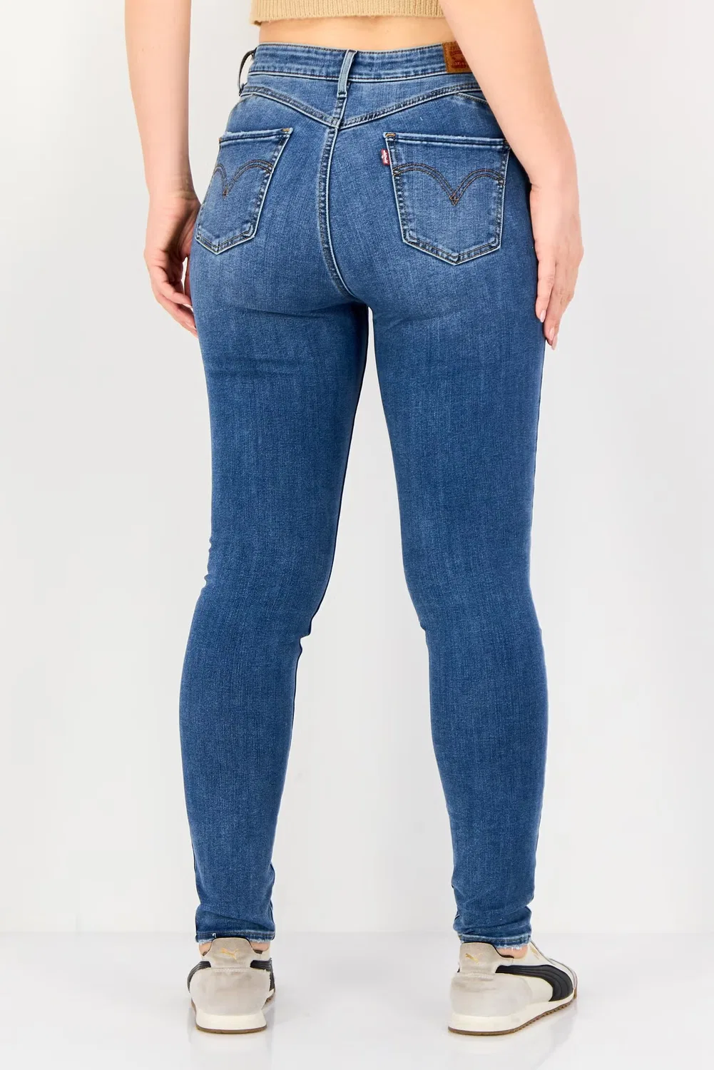 Джинсы с высокой посадкой, синие Levi'S — фото 3