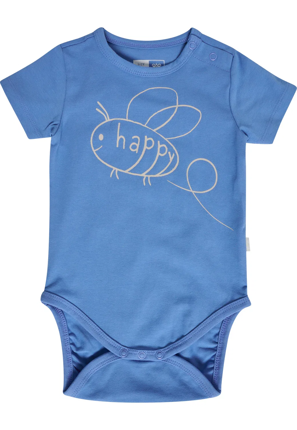 Детский боди-комбинезон с коротким рукавом Hmlgladsome Hummel, Cloudy Blue Lagoon Blue Light Blue