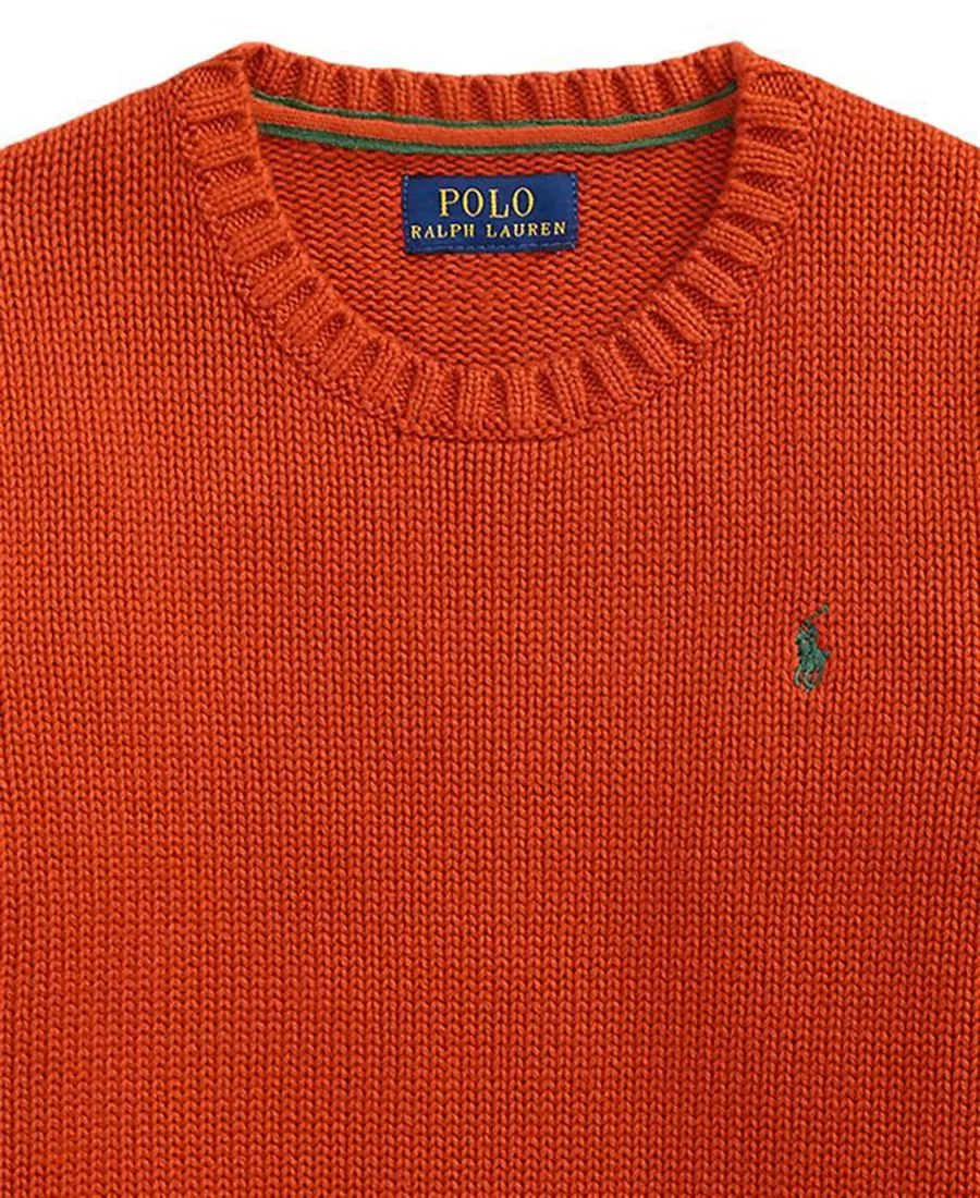 Свитер с круглым вырезом Polo Ralph Lauren, Varsity Orange — фото 3