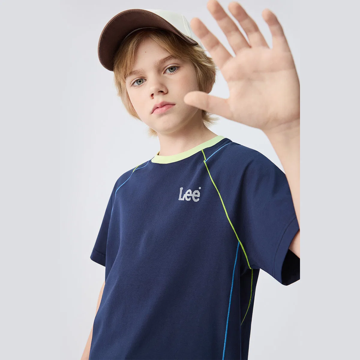 Детская футболка с коротким рукавом Lee, Navy Blue — фото 4