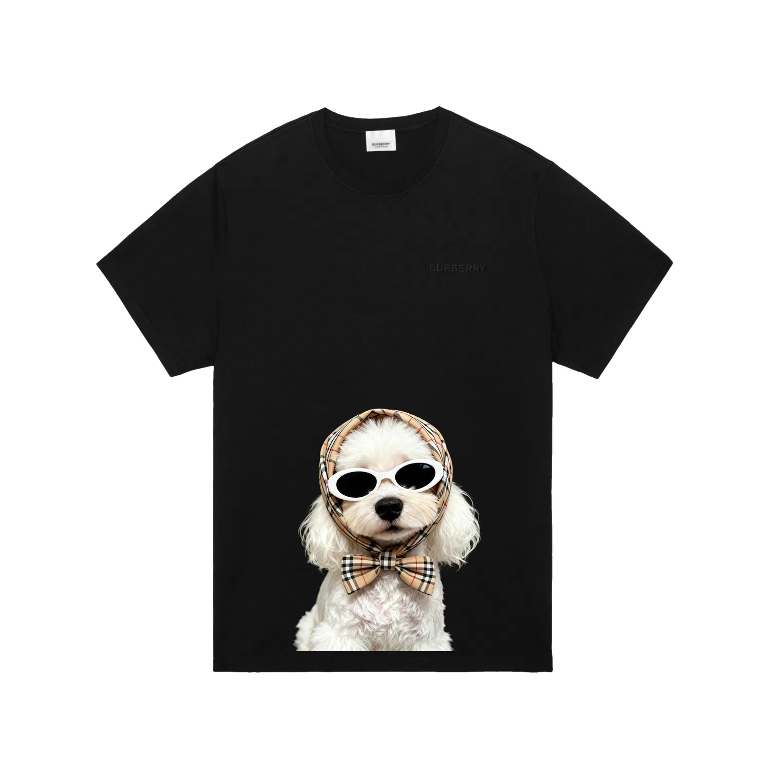 Мужская футболка с коротким рукавом из хлопка Elegant Teddy Burberry, Elegant Teddy (Black)