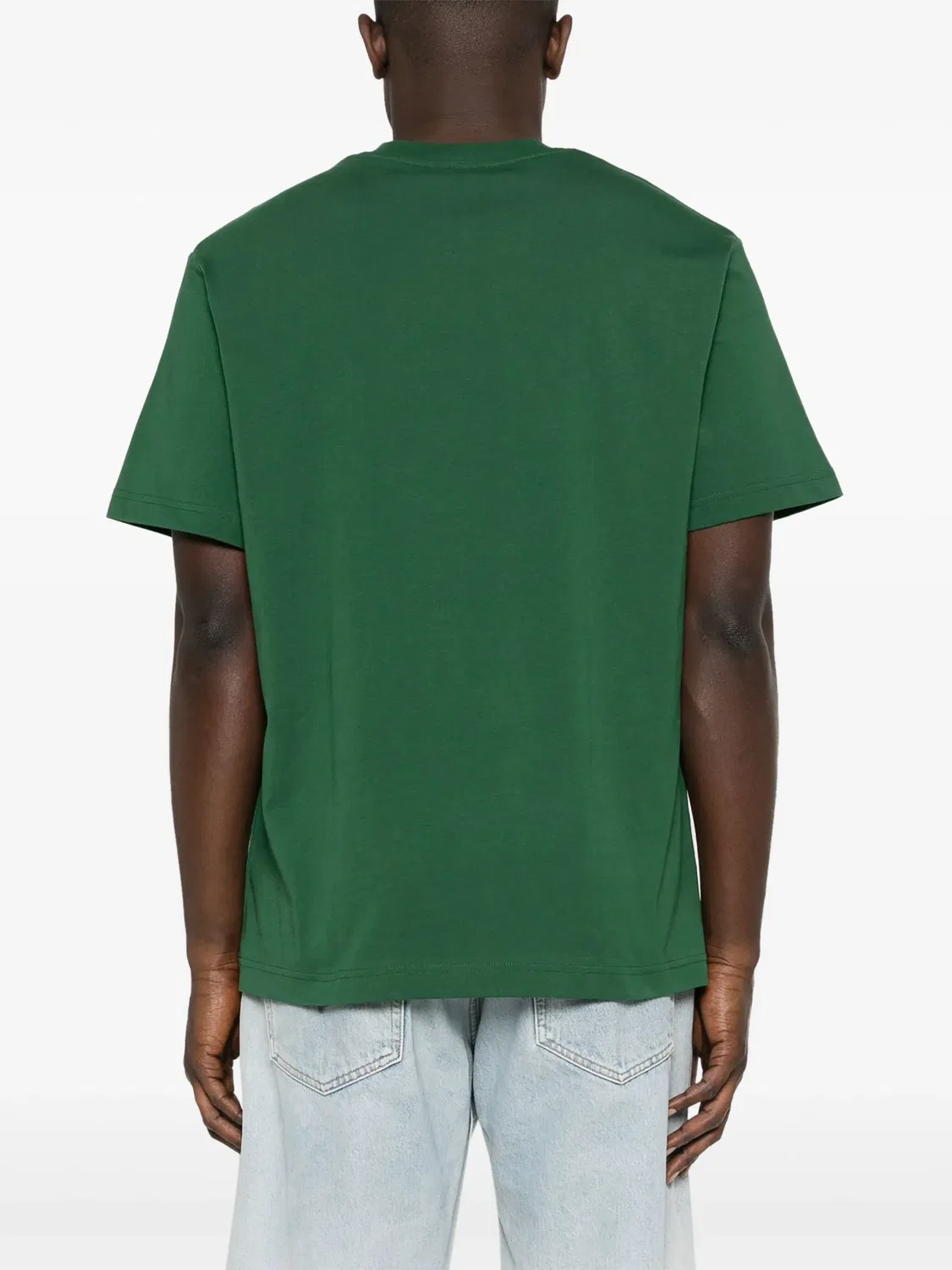 Футболка с логотипом из хлопка Lacoste, изумрудный — фото 4
