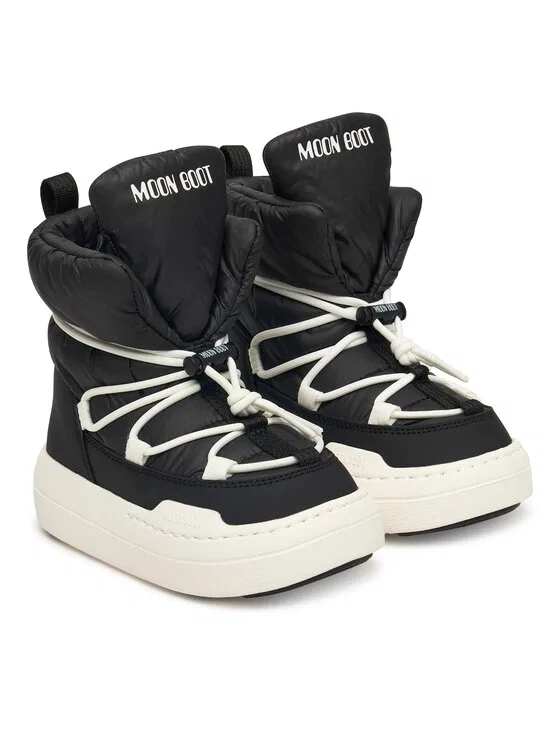 Сноубутсы Jr Park lace Mid Moon Boot, черный — фото 2