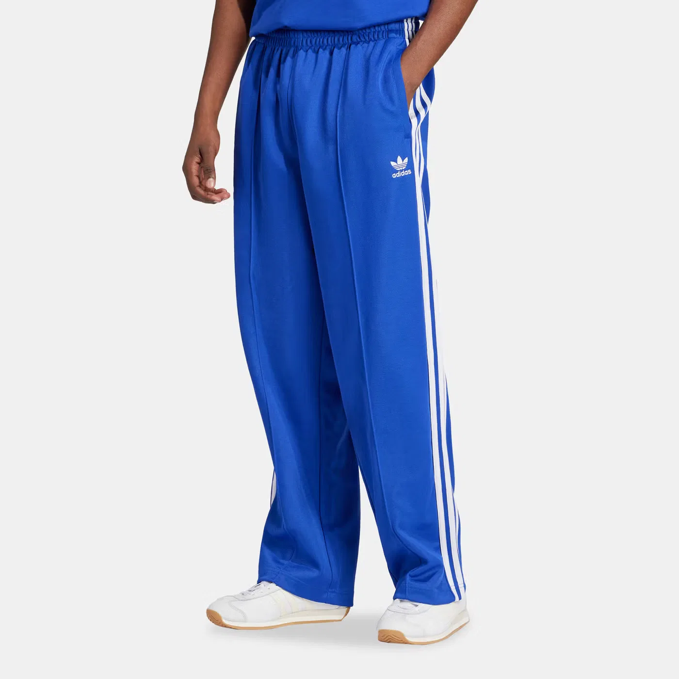 Брюки спортивные с логотипом Firebird Adidas Originals, синий