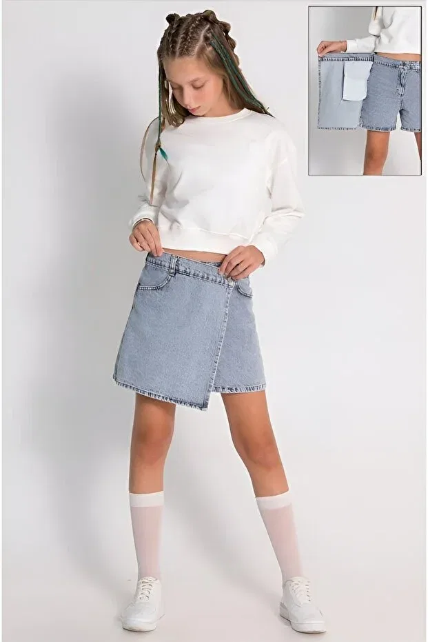 Детские шорты для девочек джинсовые Young Dmb Boys & Girls, Blue