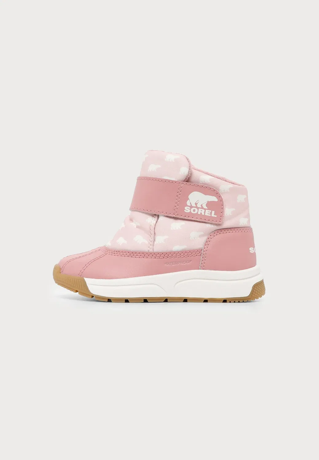 Зимние ботинки Whitney iii strap mid wp unisex Sorel, Pink Salt/Eraser Pink