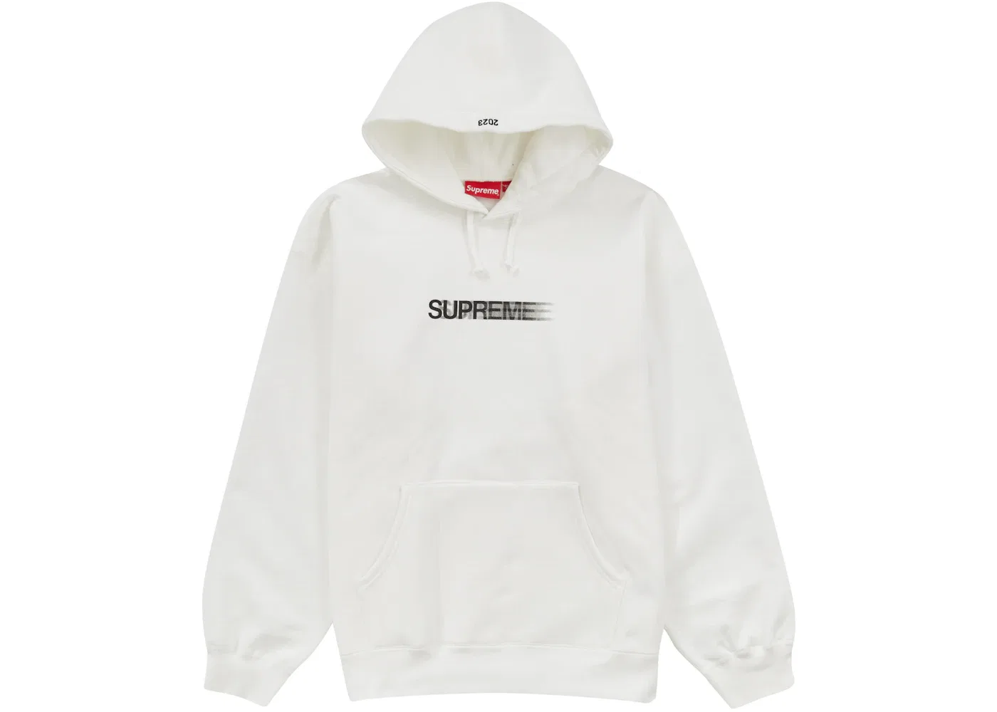Мужская худи с принтом Motion Logo Supreme, White