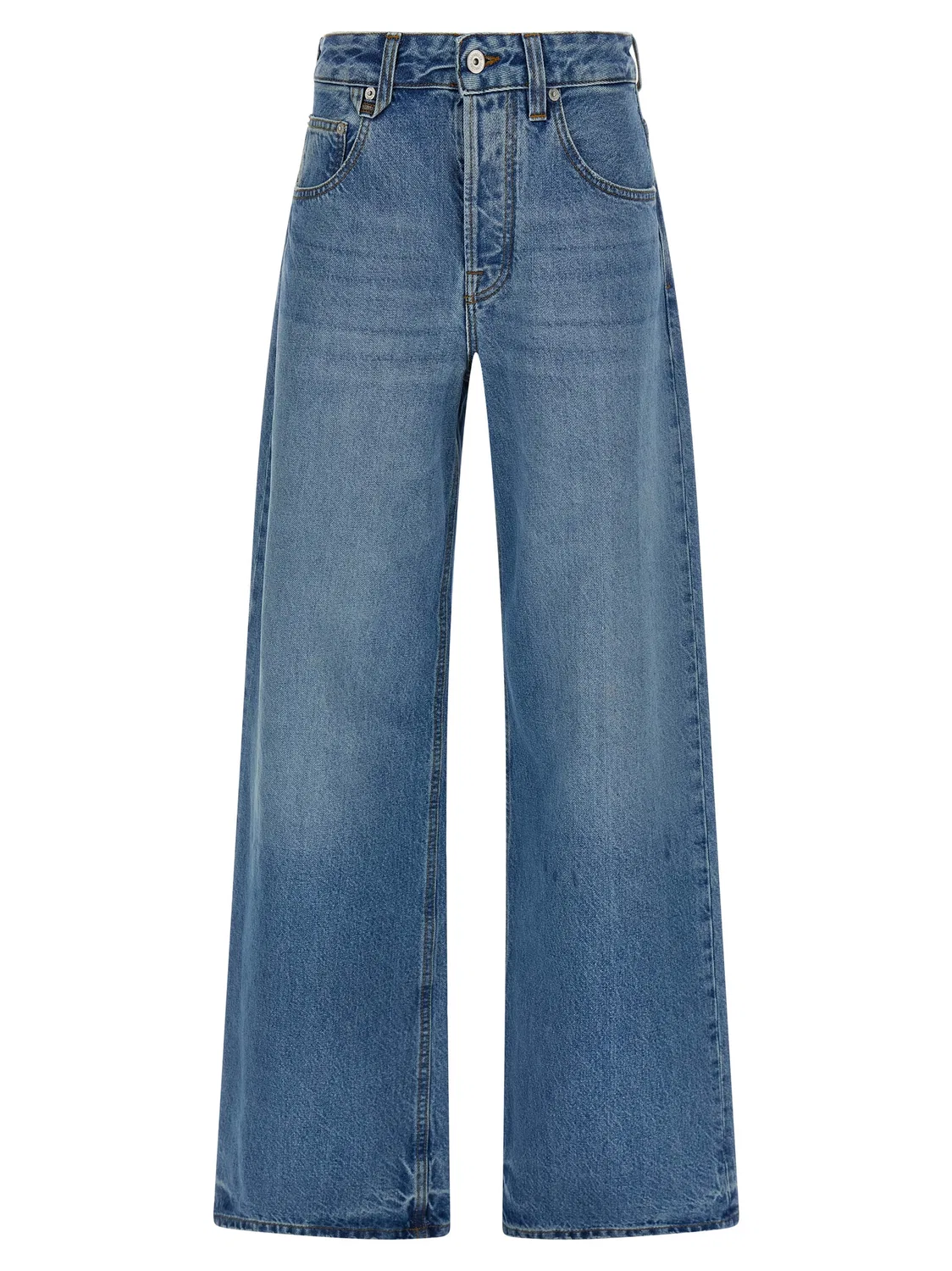 Женские джинсы прямые широкие с пятью карманами Le De-Nîmes Large Jacquemus, Blue