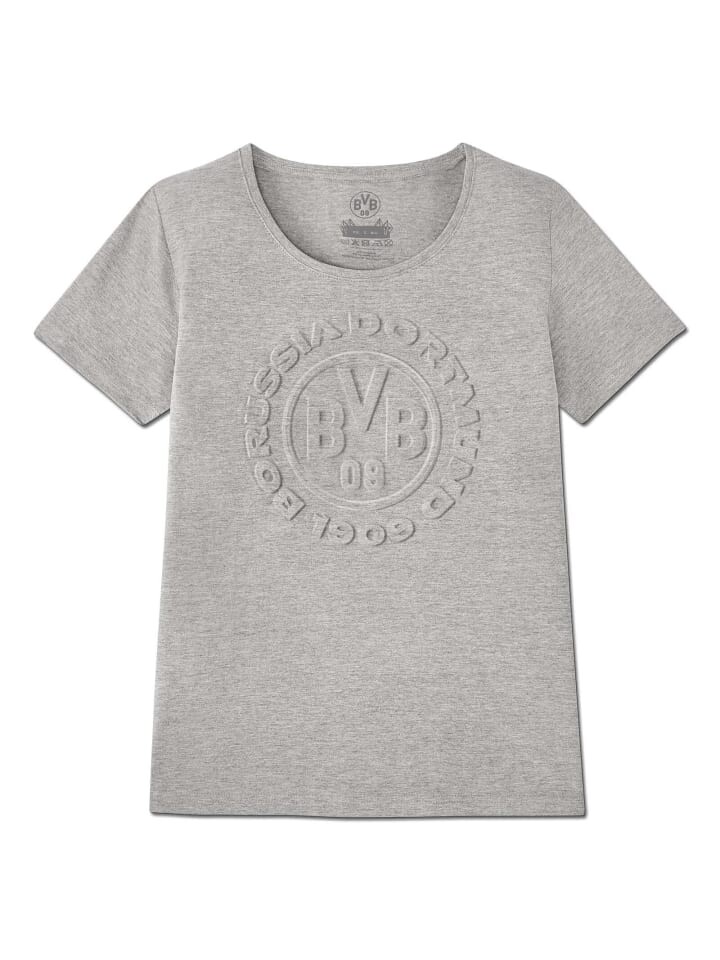 

Футболка BVB Merchandising GmbH Logo grau Frauen, цвет grau (silbergrau)